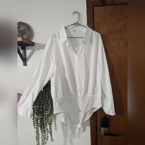 Brand New Button Down Bodysuit